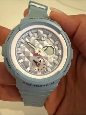 Casio Baby-G Light Blue and Silver Women's Analog-Digital Watch- no box